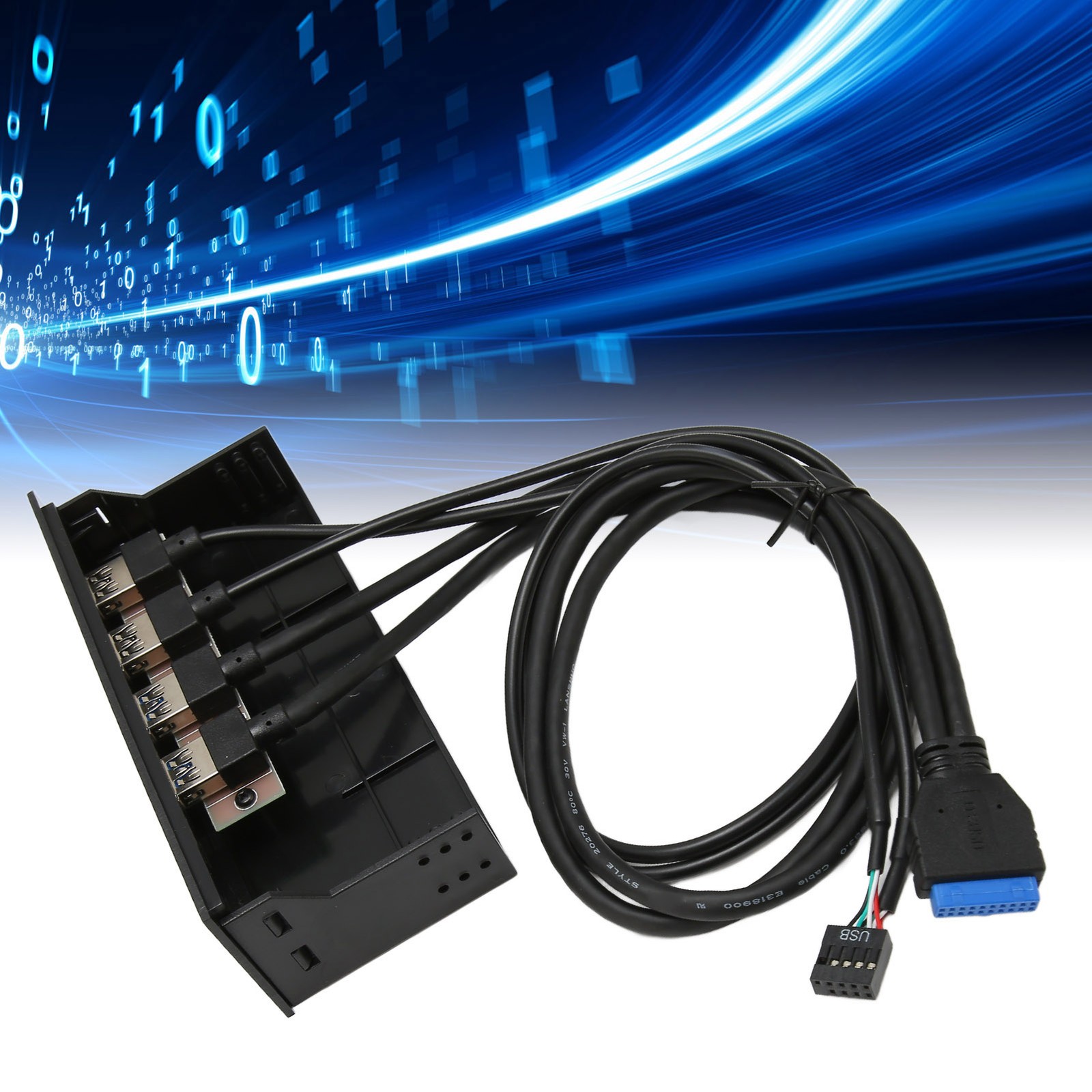 5.25in USB 3.0 Front Panel Hub 4 Ports 19pin For PC