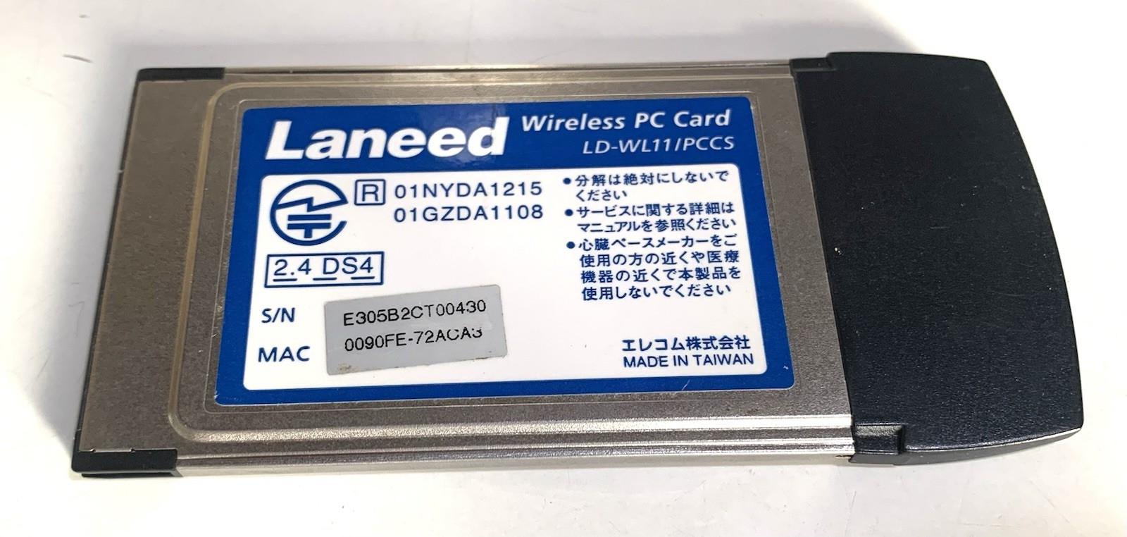 Elecom Laneed LD-WL11/PCCS PC Card Wifi Card