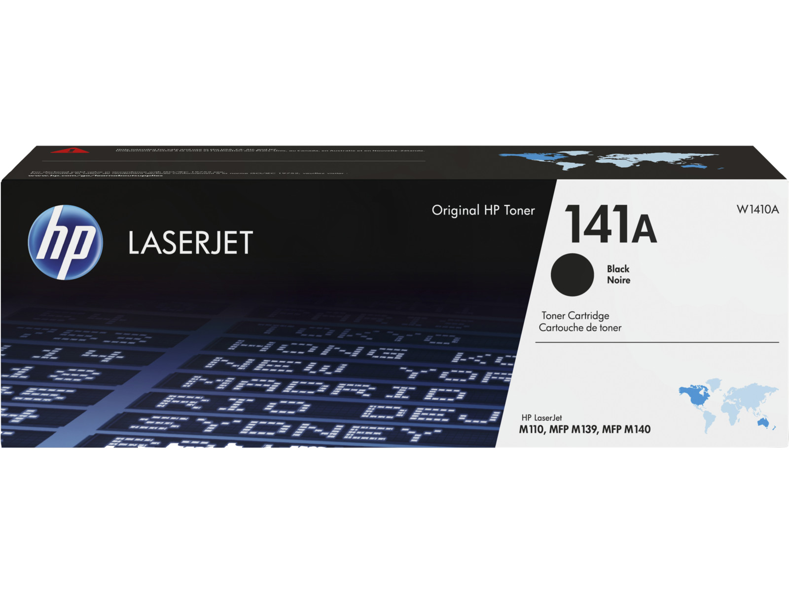 HP 141A Black Original LaserJet Toner Cartridge, ~950 pages, W1410A