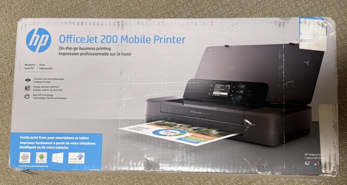 NEW SEALED HP OfficeJet 200 Mobile Wireless Printer CZ993A | Save $100+ vs Retai