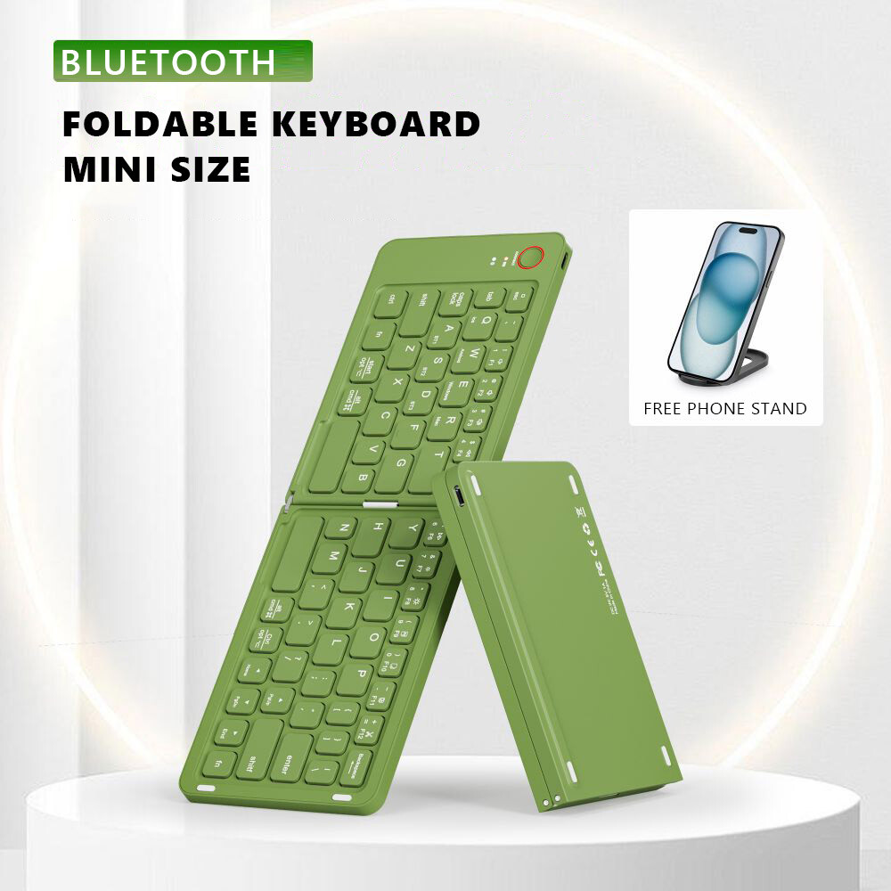 Mini Foldable Bluetooth Keyboard iPhone iPad iOS Android Window PC Laptop Tablet