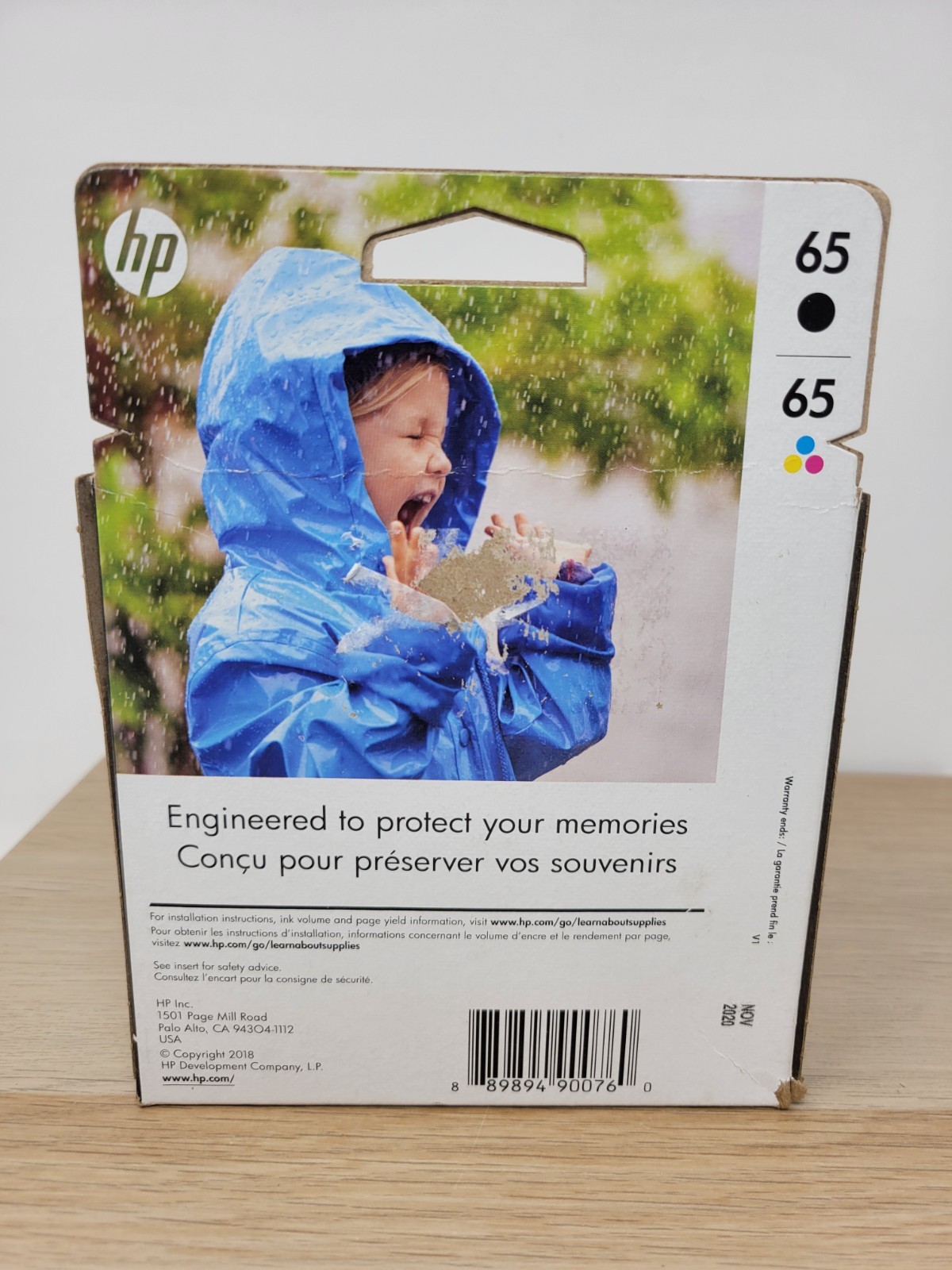 HP #65 2pack Combo Ink Cartridges 65 Black and Color New Genuine Expire Nov 2020
