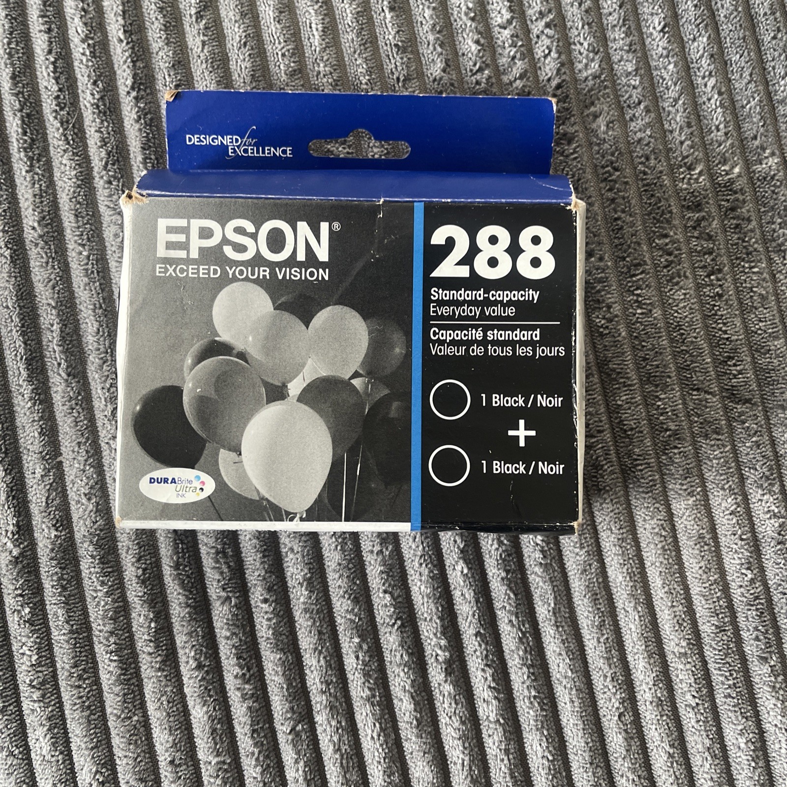 Genuine Epson 288 2pk Ink Cartridges Black T288120-D2 Unexpired EXP 10/2025