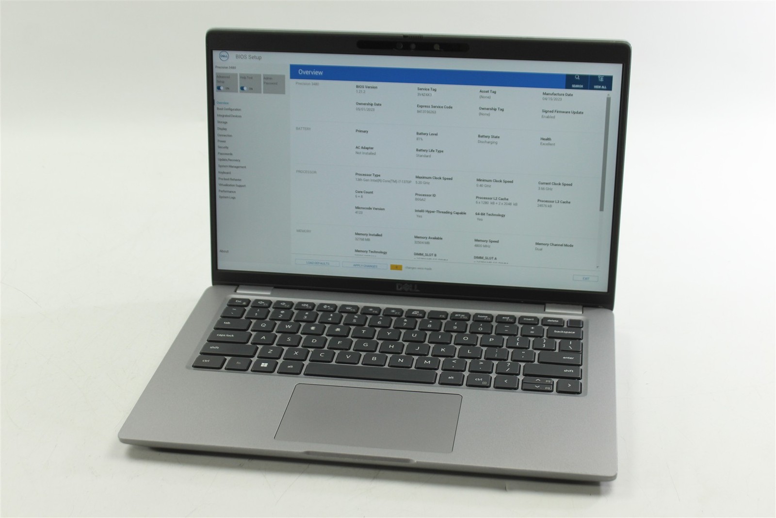 Dell Precision 3480 14″ FHD Touch i7-1370P 256GB SSD 32GB RAM W11P RTX A500