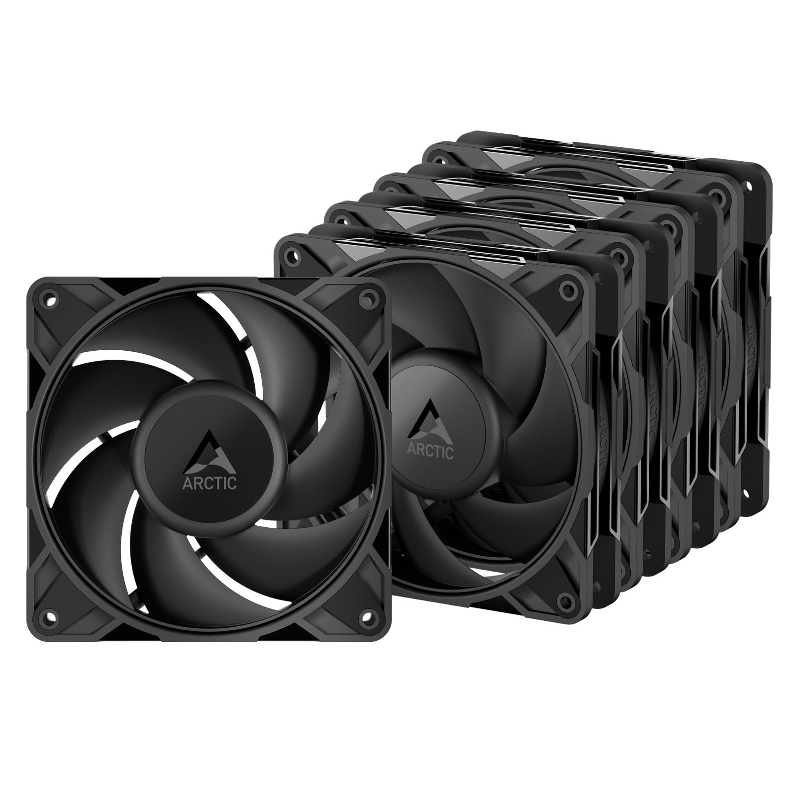 ARCTIC P12 Pro LN 120mm PWM Case Fan 5 Pack Low Noise 450-2000RPM Black