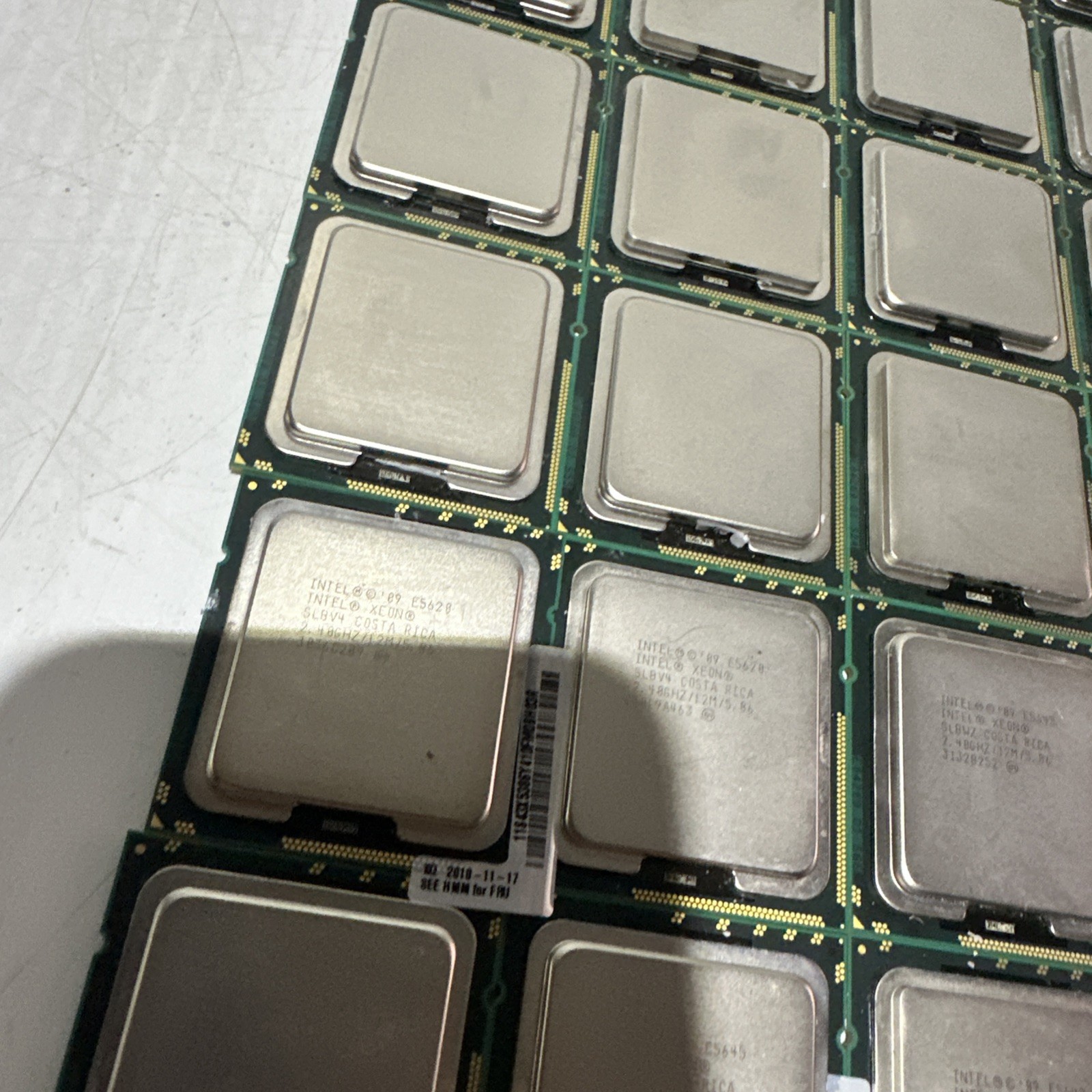 Intel Xeon 5000 Series Lot of 46 Processors E5504-X5660 Free Shipping