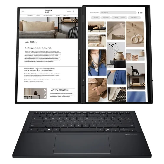 ASUS Zenbook DUO 14″ OLED Touch Laptop Ultra 9 285H 32GB 2TB UX8406CA-IS99T