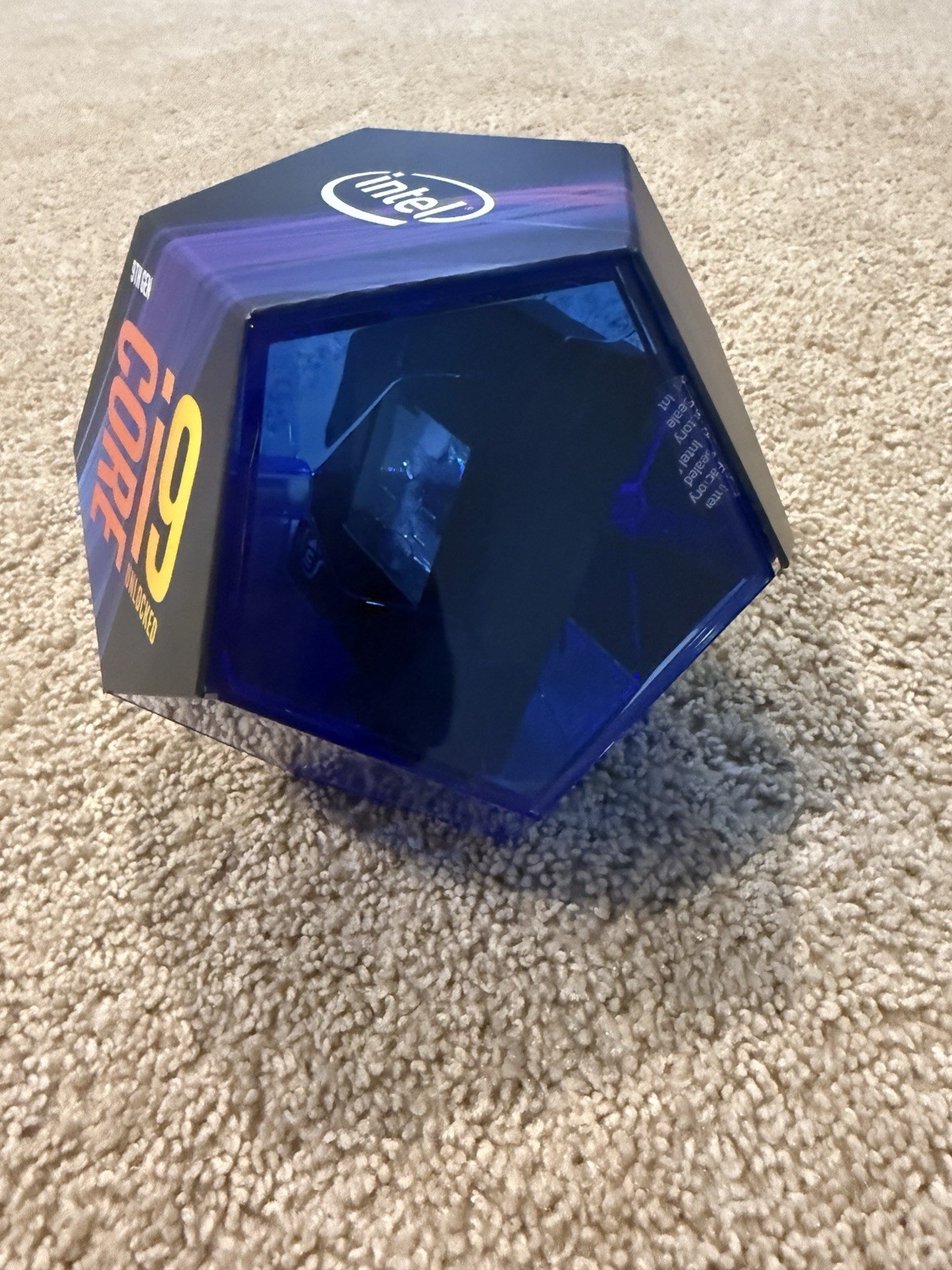 Empty Original Packaging Intel Core i9 9th Gen Unlocked Cube BOX ONLY NO CPU