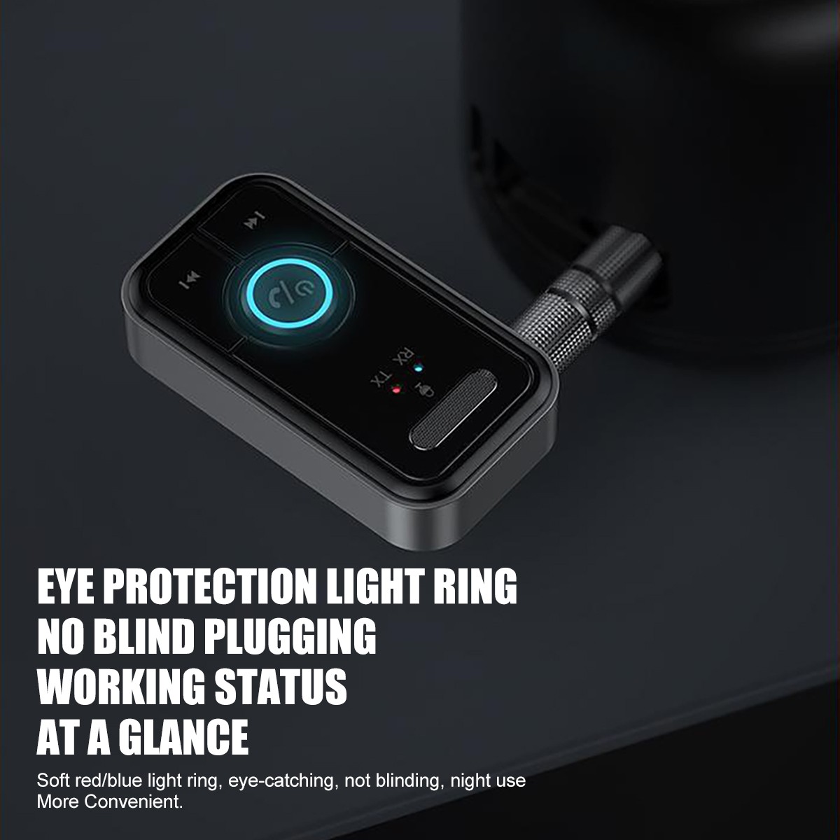 Wireless Bluetooth 5.4 Transmitter Receiver 2-in-1 Adapter Audio 3.5mm Jack Aux