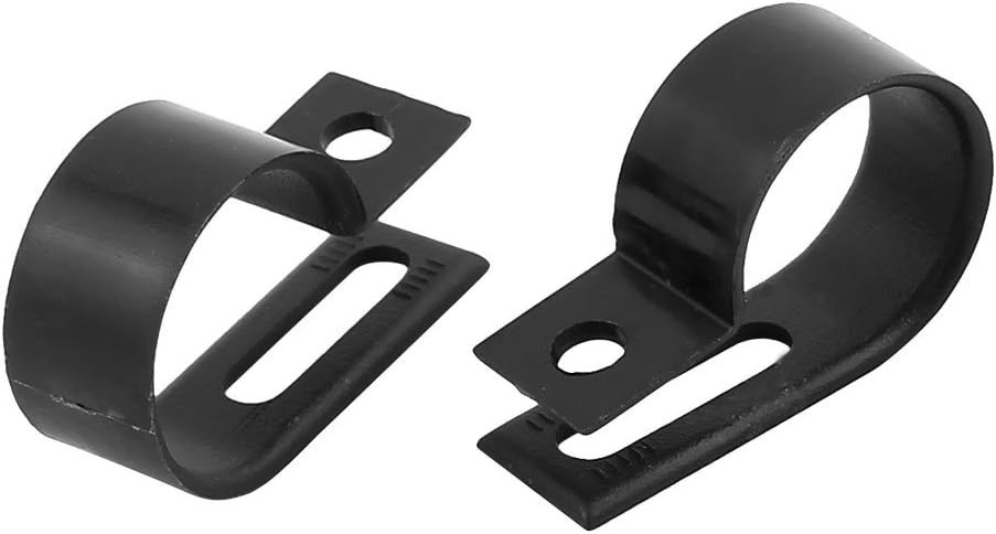500 PCS PACK 3/4″- 19mm R-Type CABLE CLAMPS NYLON BLACK