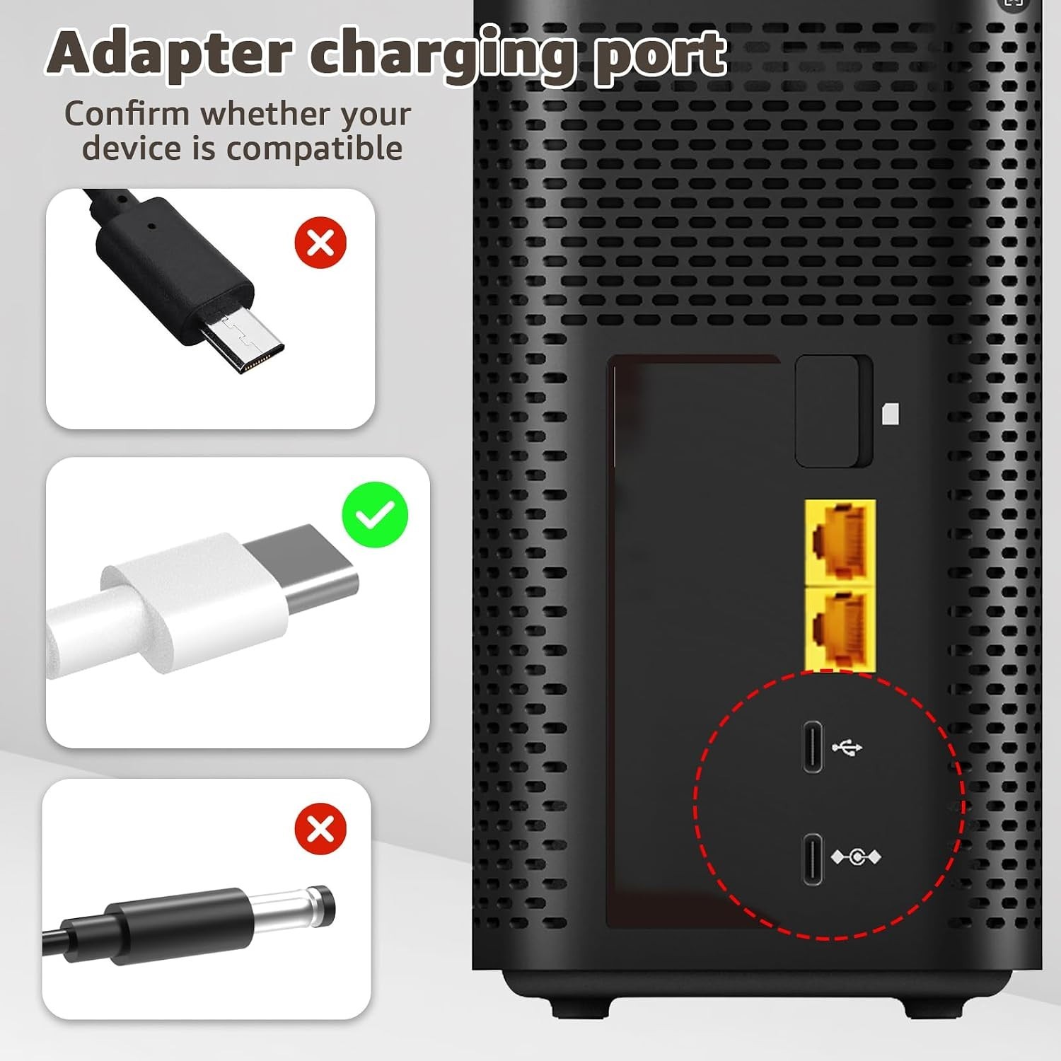 Power Cord for T-Mobile 5G Internet Box Gateway Arcadyan Adapter, Compatible …