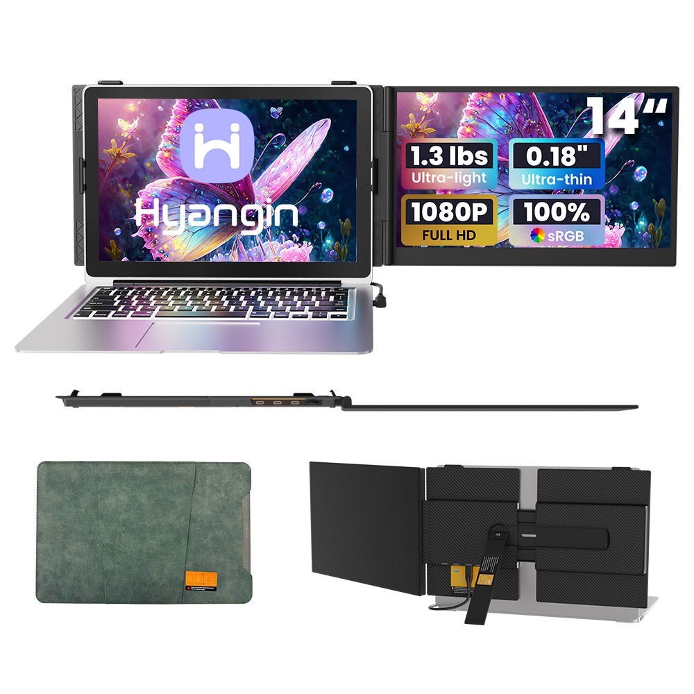 90% NEW Hyangin S8 Portable Laptop Screen Extender Ultra Slim Dual Monitor Mac
