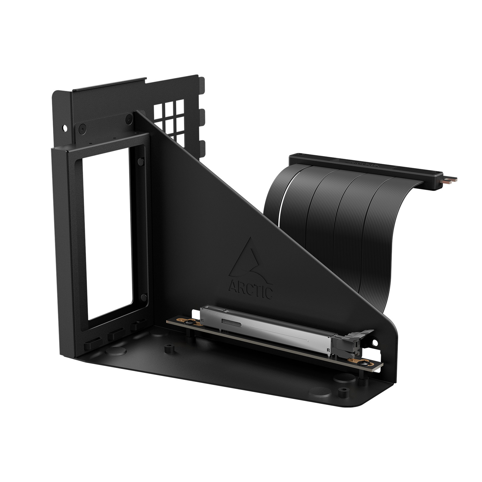 ARCTIC Accelero Vertical GPU Mount, PCIe 5.0 x16 Riser Cable 160mm (Black)