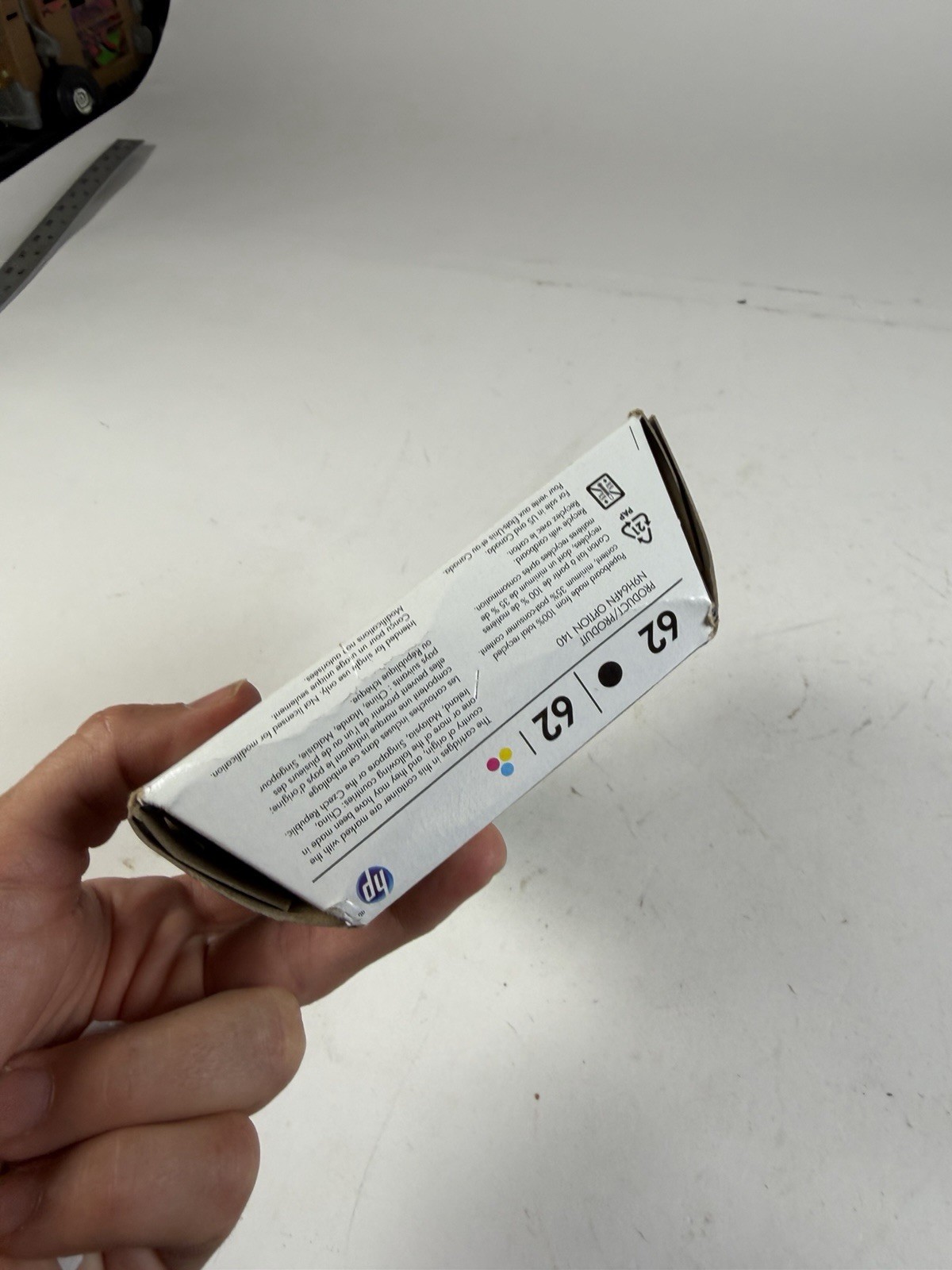 HP 62 Black Tri-Color Ink Cartridge N9H64FN C2P04AN C2P06AN Exp 2017+ Retail Box