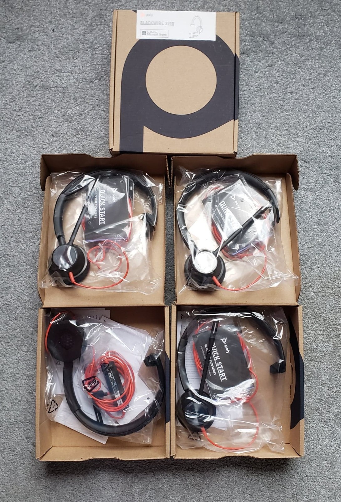 Brand New BlackWire 3310 headset USB-C (Pack of 3)
