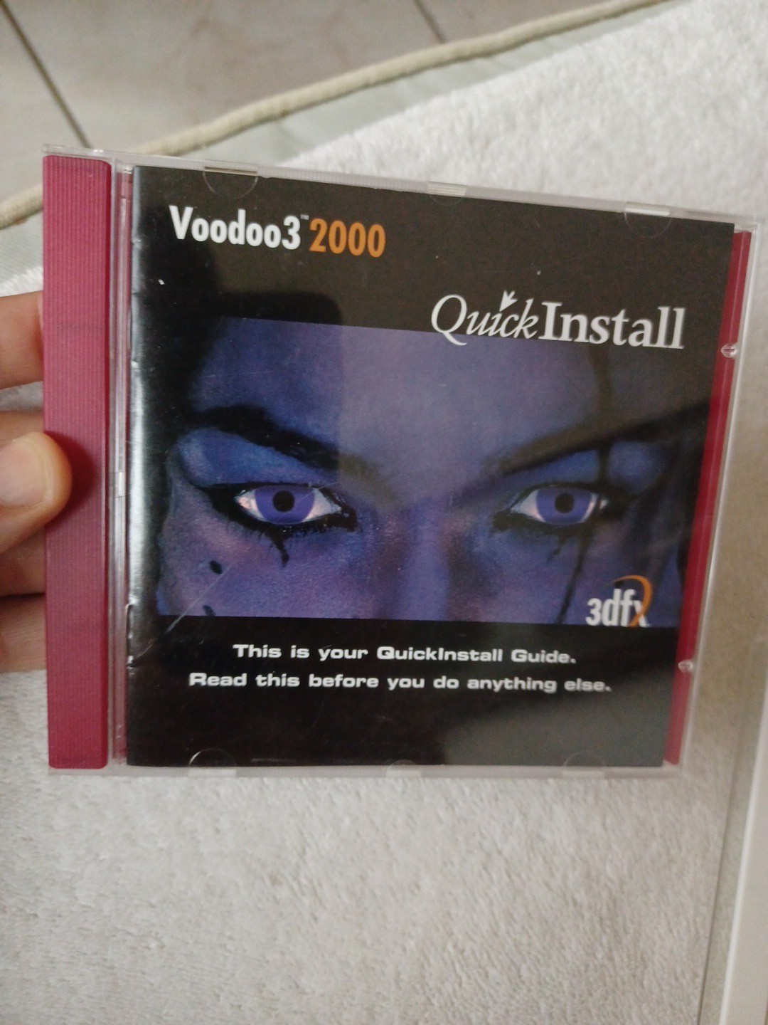 Vintage 3dfx Voodoo 3 2000 Drivers Software CD Disc & Manual Only Version 1.01