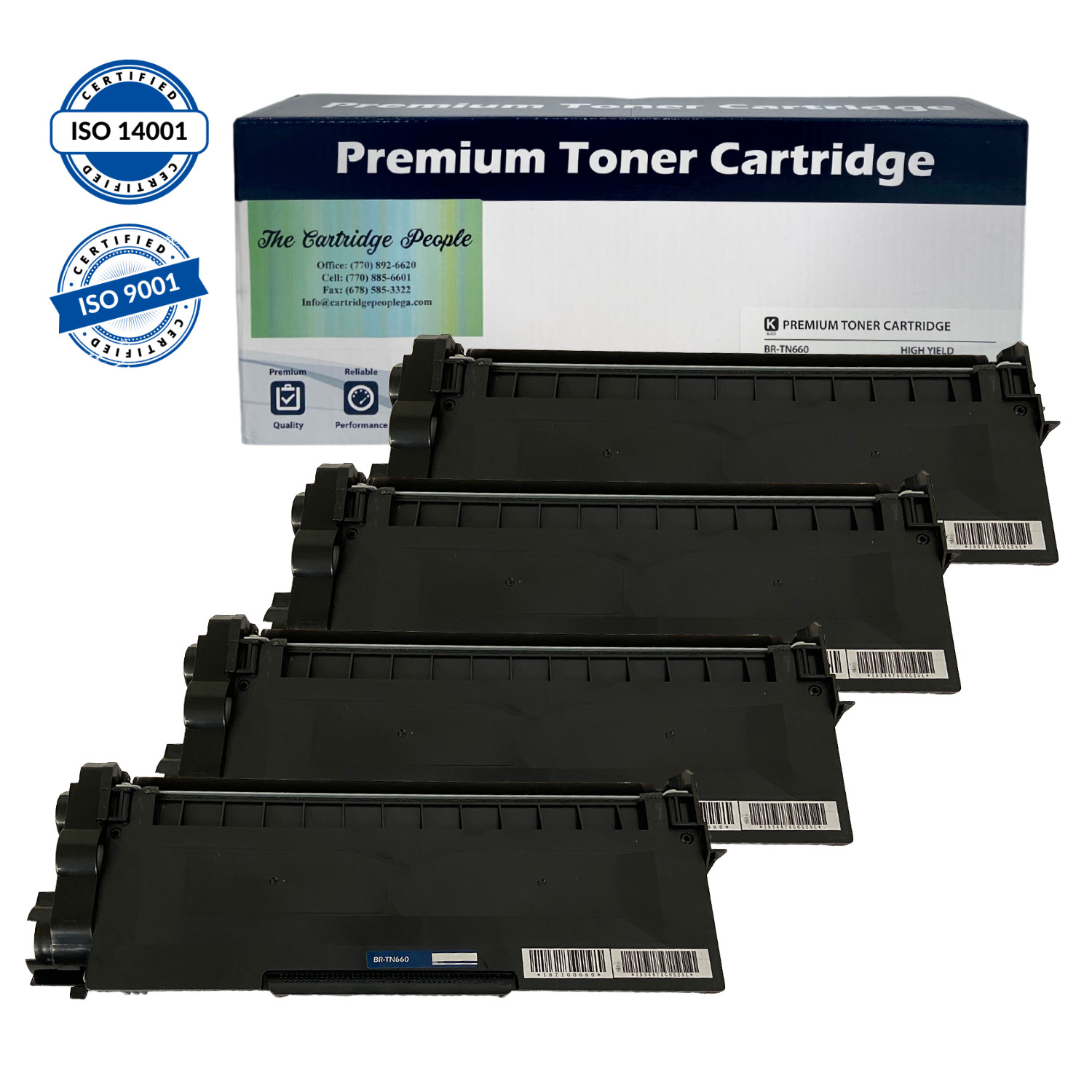 Compatible High Yield TN660 TN630 Toner Cartridge for Brother DCP L2700DW Black
