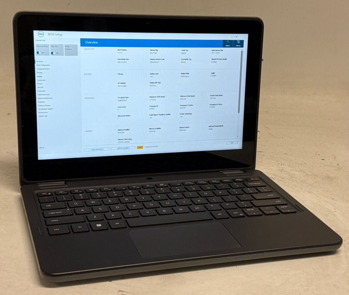 Dell Latitude 3140 2in1 11.6″ (N200 – 4GB RAM – 256GB SSD – Win11Home)