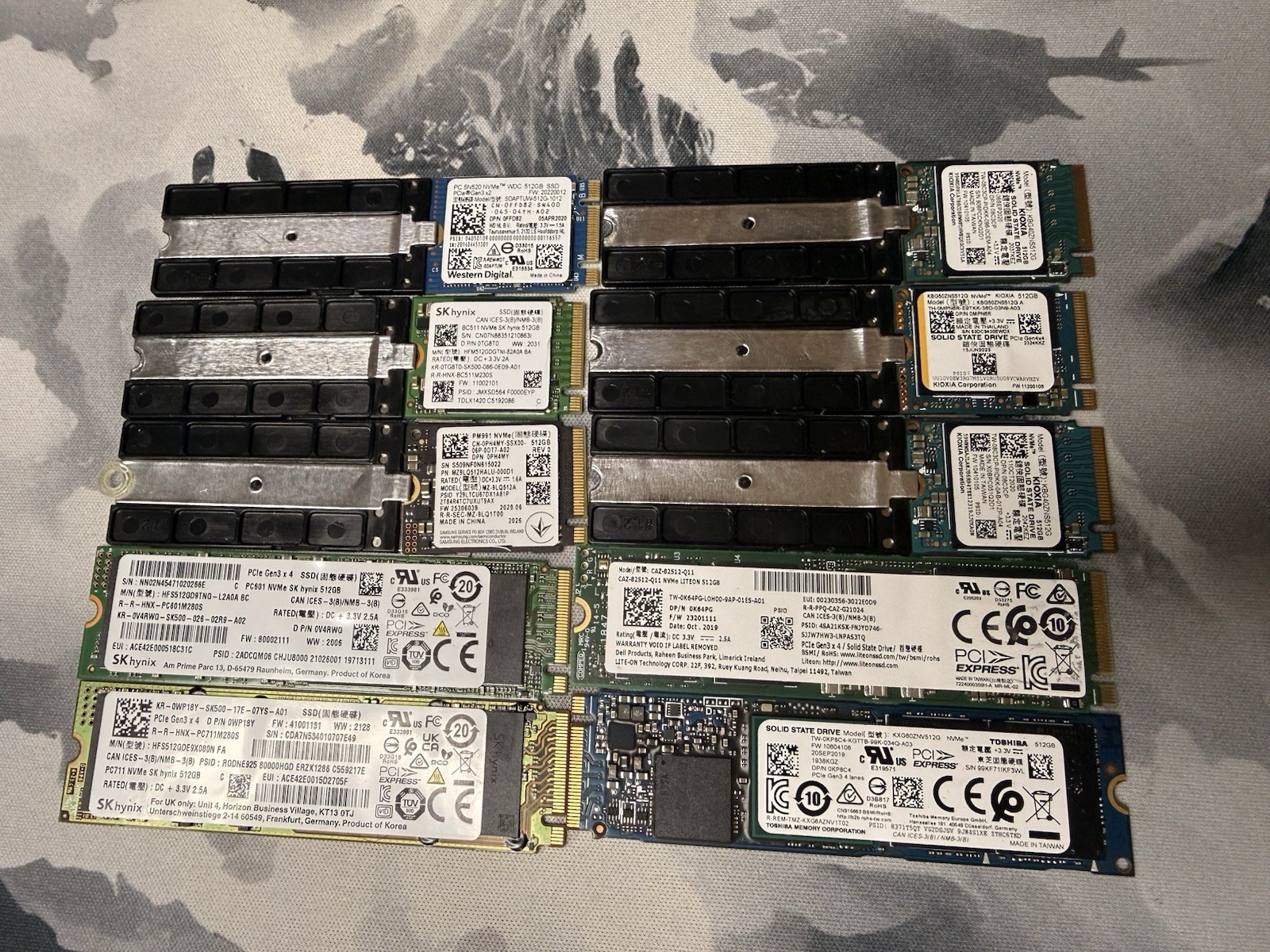512GB M.2 NVMe SSD PCIe Gen3/Gen4 Laptop Solid State Drive – Tested – Mix brand