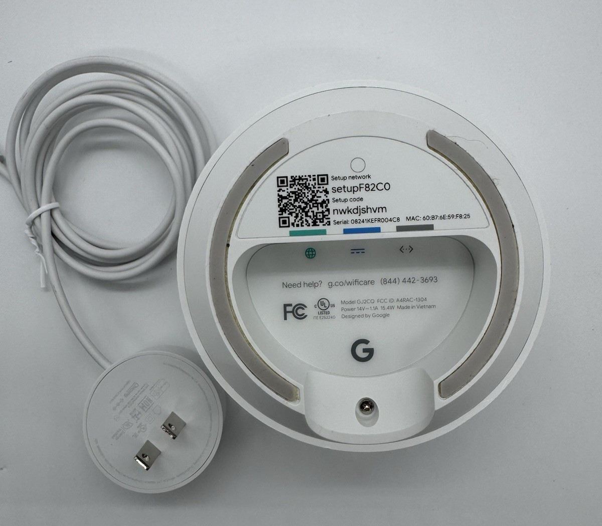 Google WiFi Mesh System Router & Extender Model: GJ2CQ – White (Single Unit)