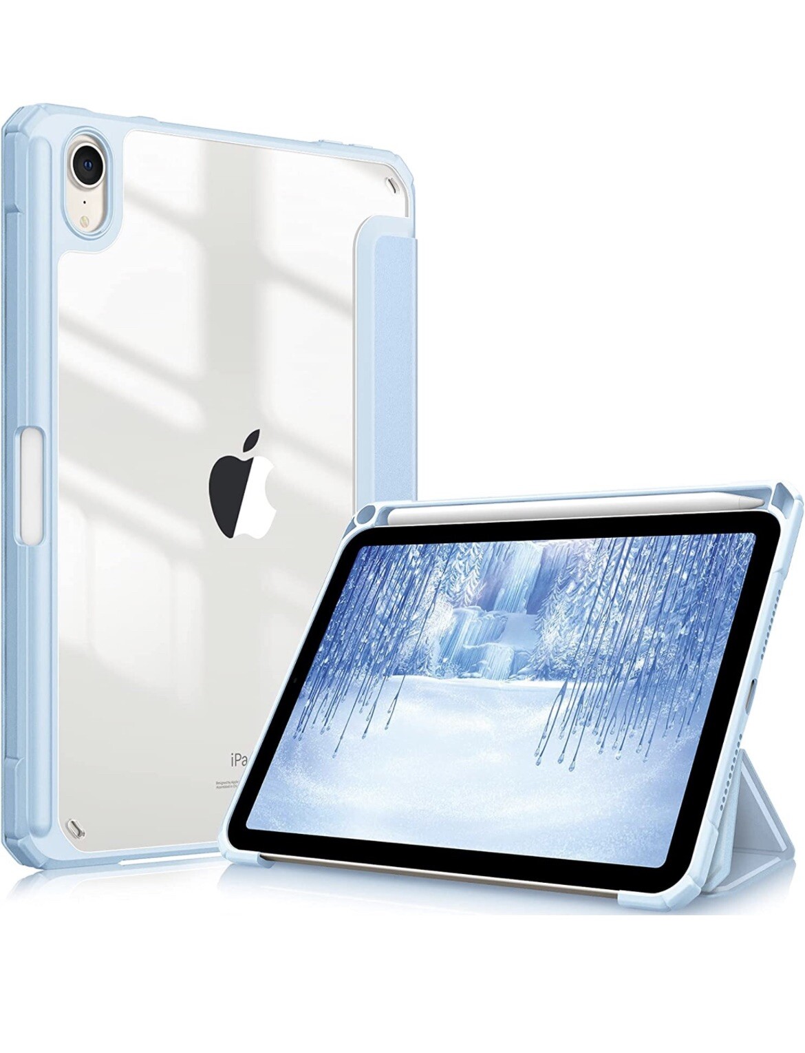 Hybrid Slim Case for iPad Mini 6 2021 (8.3 Inch) – [Built-in Pencil Holder]