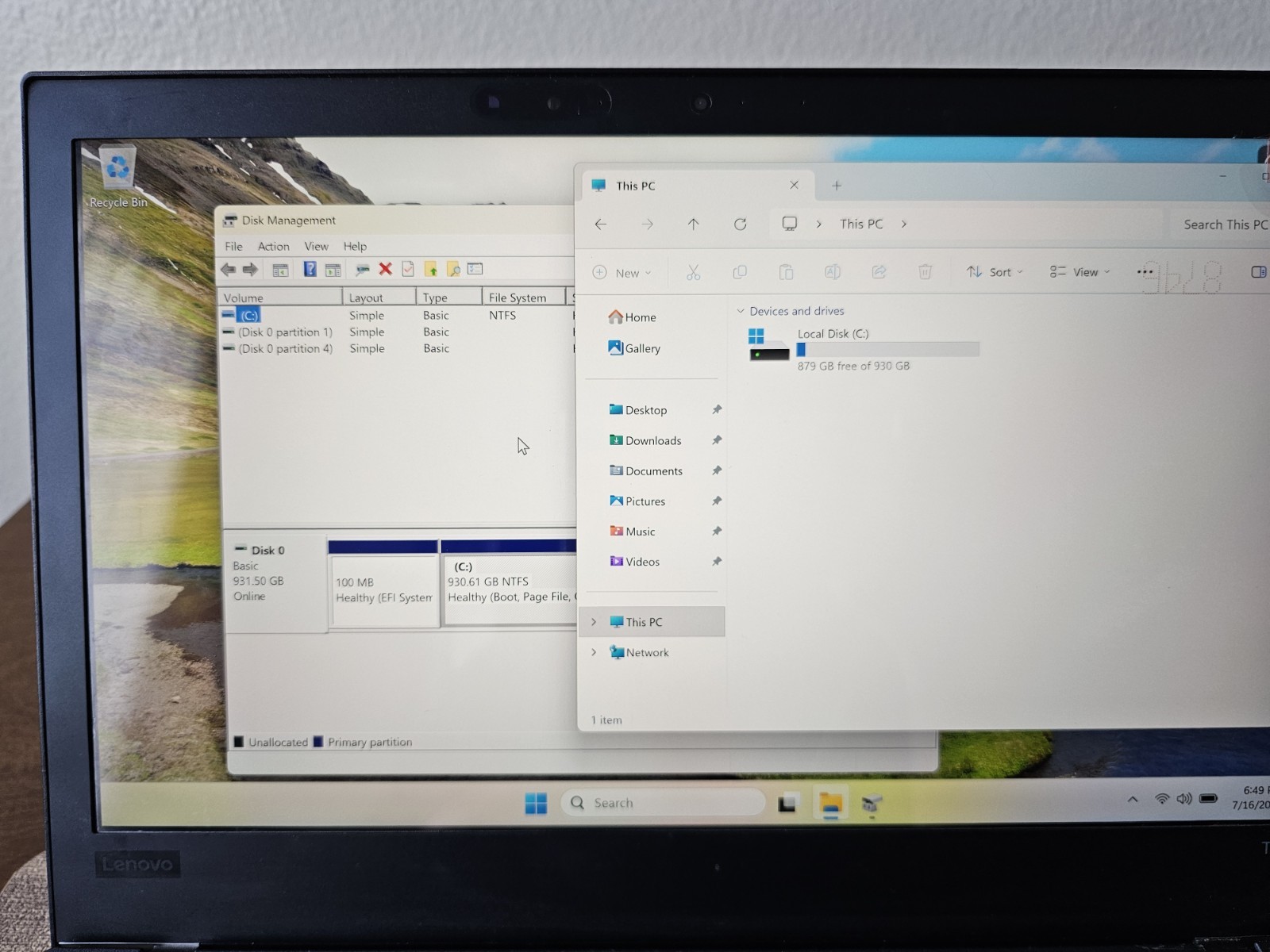 Lenovo ThinkPad T480 Intel Core i7 8550U 32GB Ram 1TB SSD 14″ 4K IPS Win 11 Pro