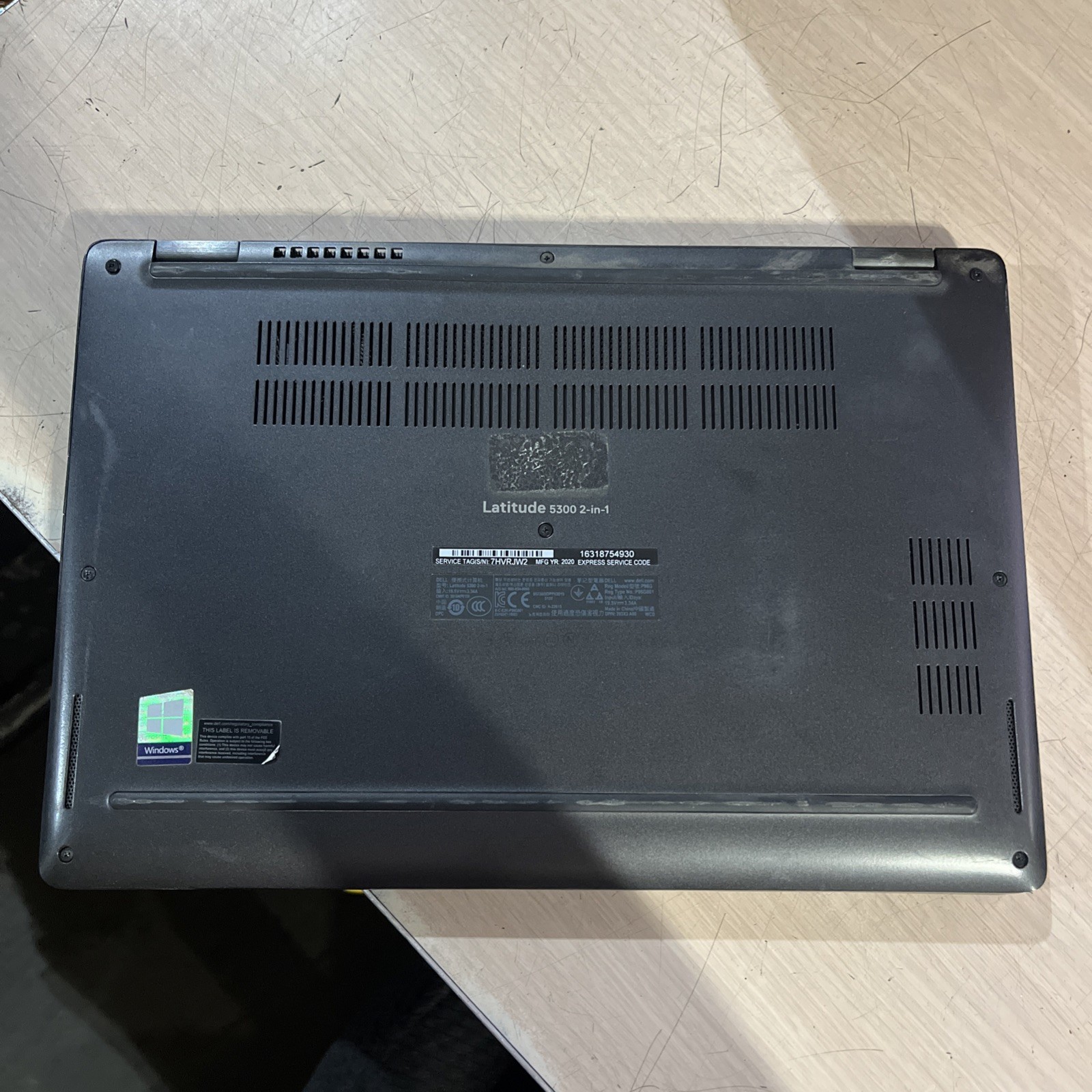 DELL LATITUDE 5300 2 IN 1 INTEL CORE I7-8665U 1.90GHZ 16GB RAM NO HD/ TOUCH