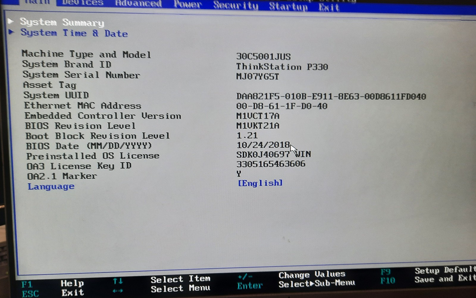 Lenovo ThinkStation P330 i7-8700 3.20Ghz 32GB DDR4 NO HDD NO OS