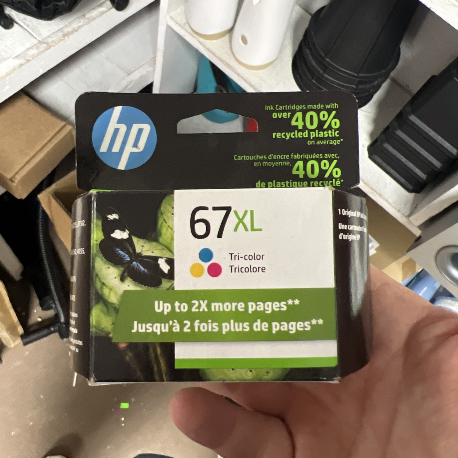 HP 67 XL Tri Color Ink Cartridge New Sealed Exp 2023