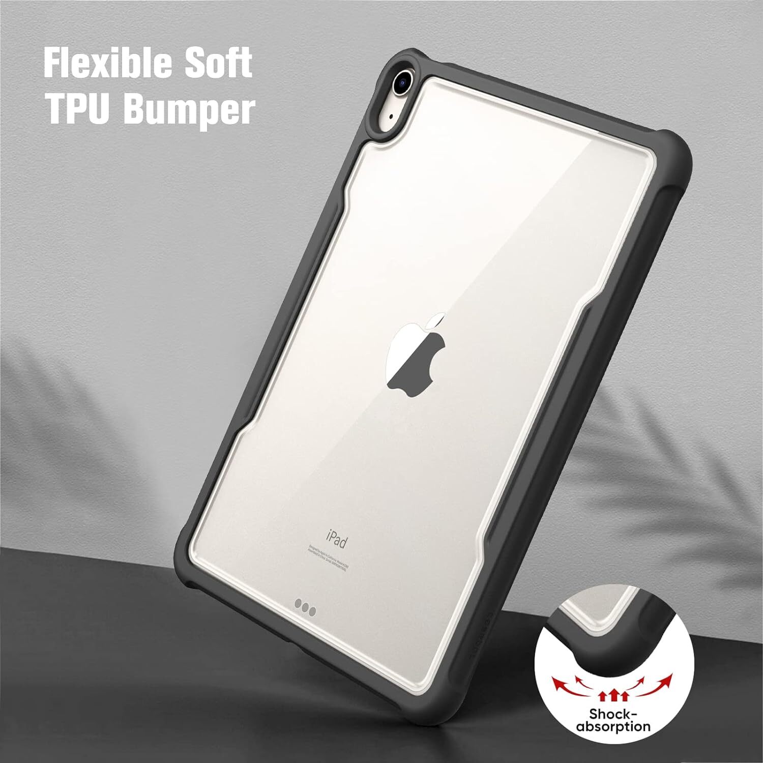Hybrid Back Case for iPad Air 11-inch M4/M3/M2 (2026/2025/2024) Slim Clear Cover