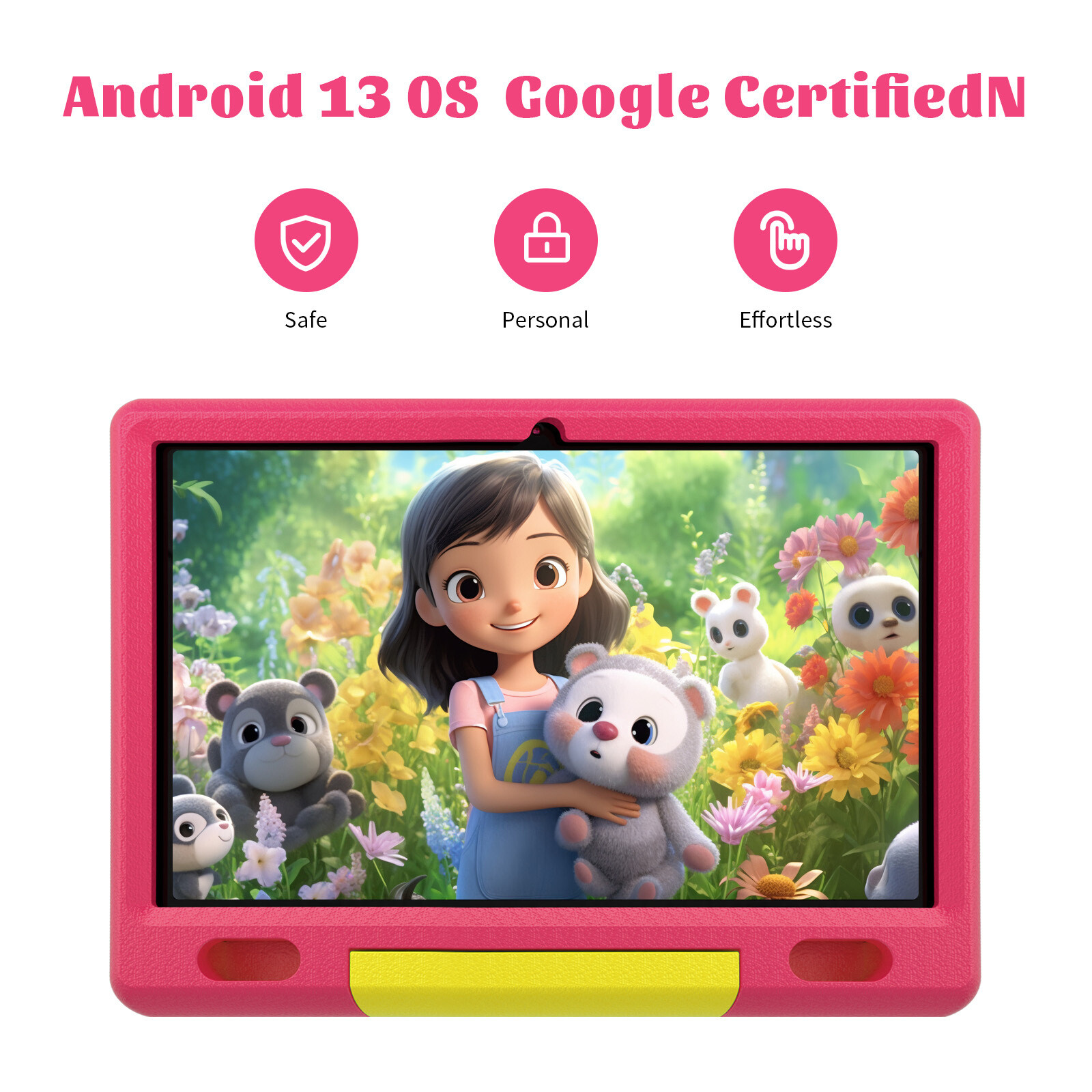 AEEZO Kids Tablet 10.1″ Android 13 Tablets 2GB + 32GB with Shockproof for 3-12