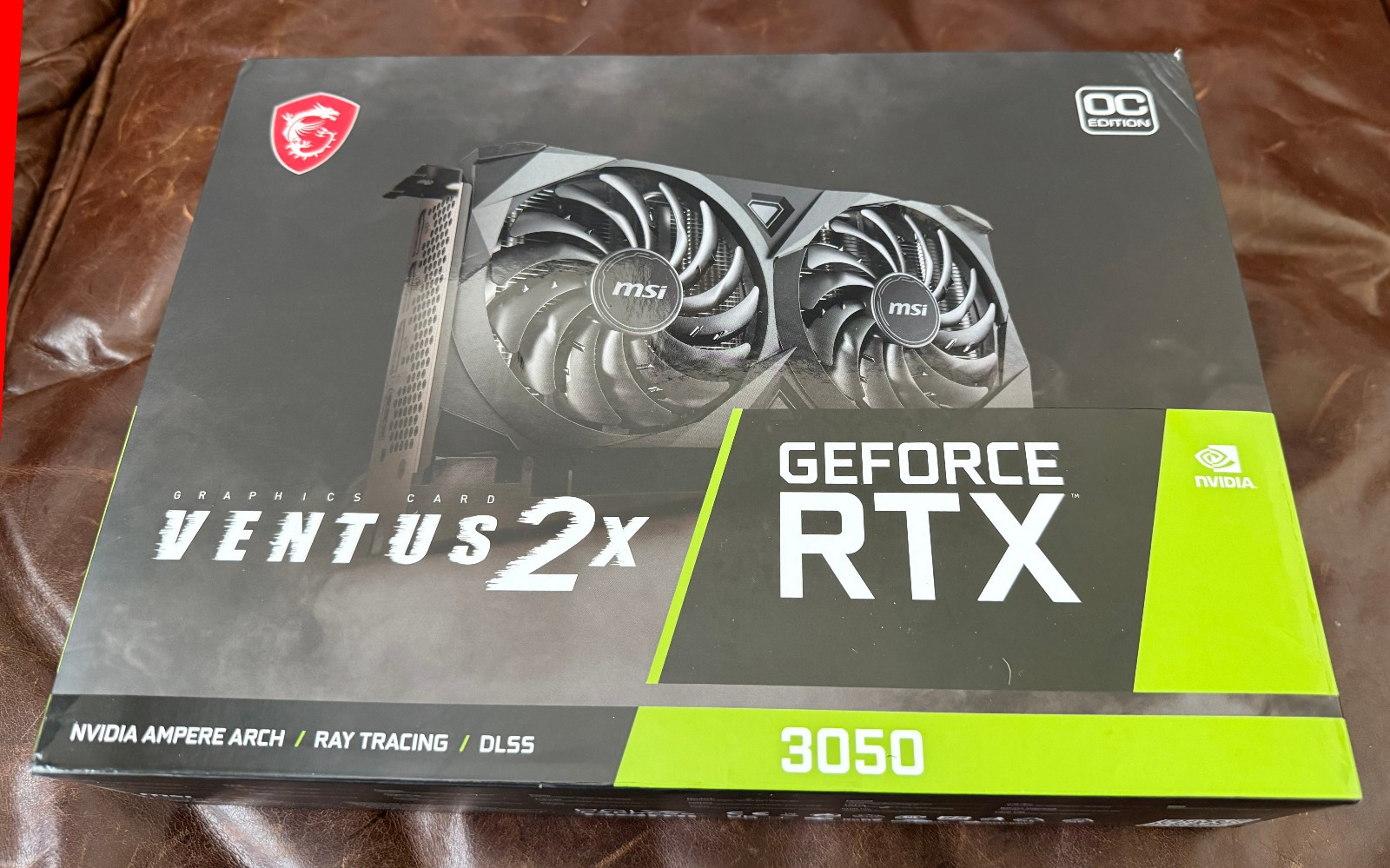MSI GEFORCE RTX 3050 VENTUS 2X 8G OC Graphics Card NVIDIA 8 GB GDDR6 SEALED