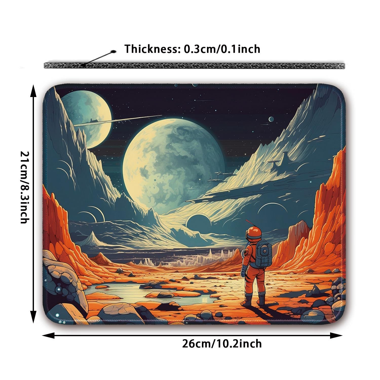 Flodirise Space Themed 26x21cm/10.3×8.3 inch, Design 1362