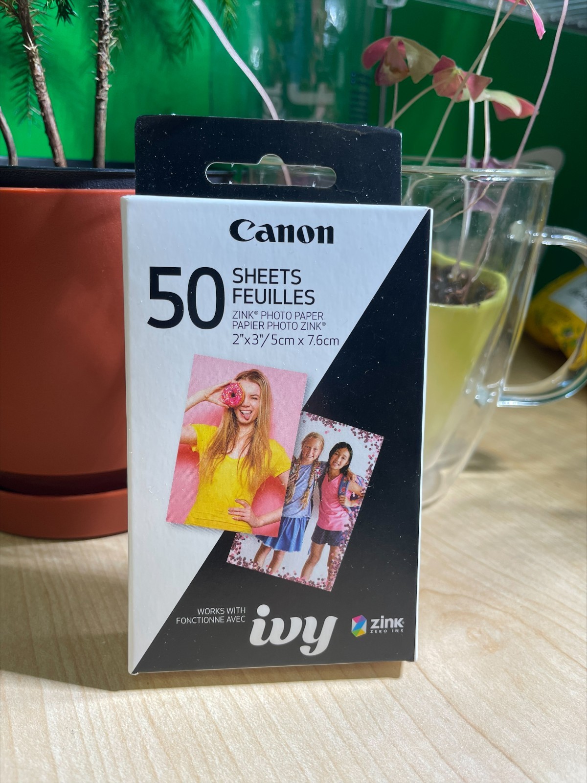 Canon Ivy Printer Zink Sticky-Backed Photo Paper 2×3″ UNOPENED BOX