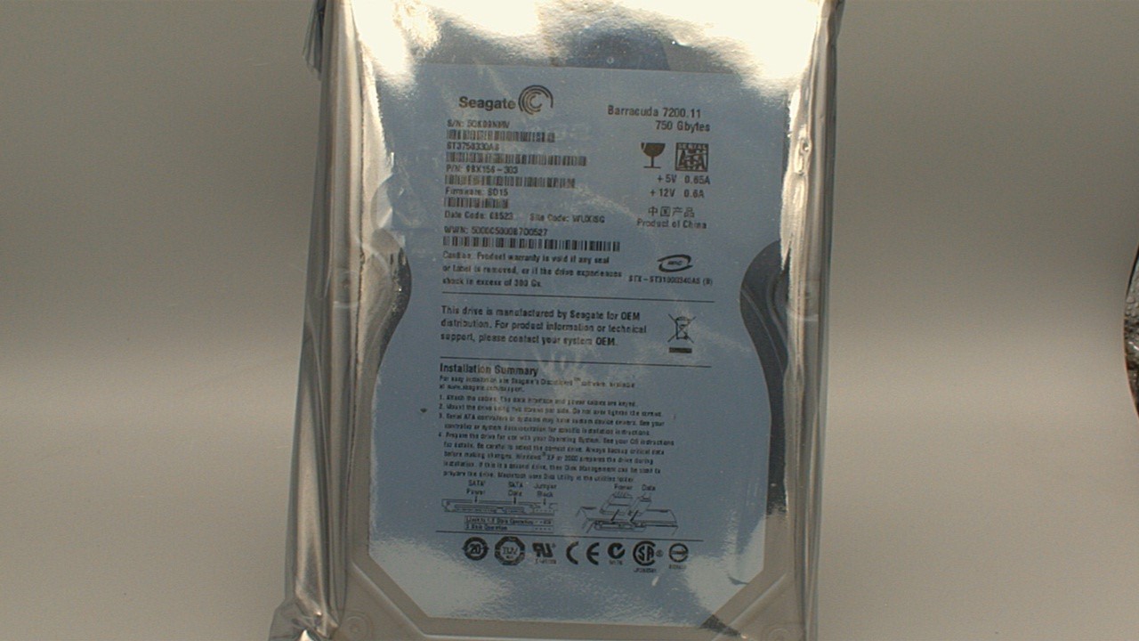 Seagate Barracuda 7200.11 750GB 3.5″ SATA II Internal Hard Drive HDD