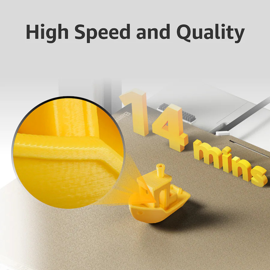 Bambu Lab A1 3D Printer – High Precision Silver 3D Printing Machine