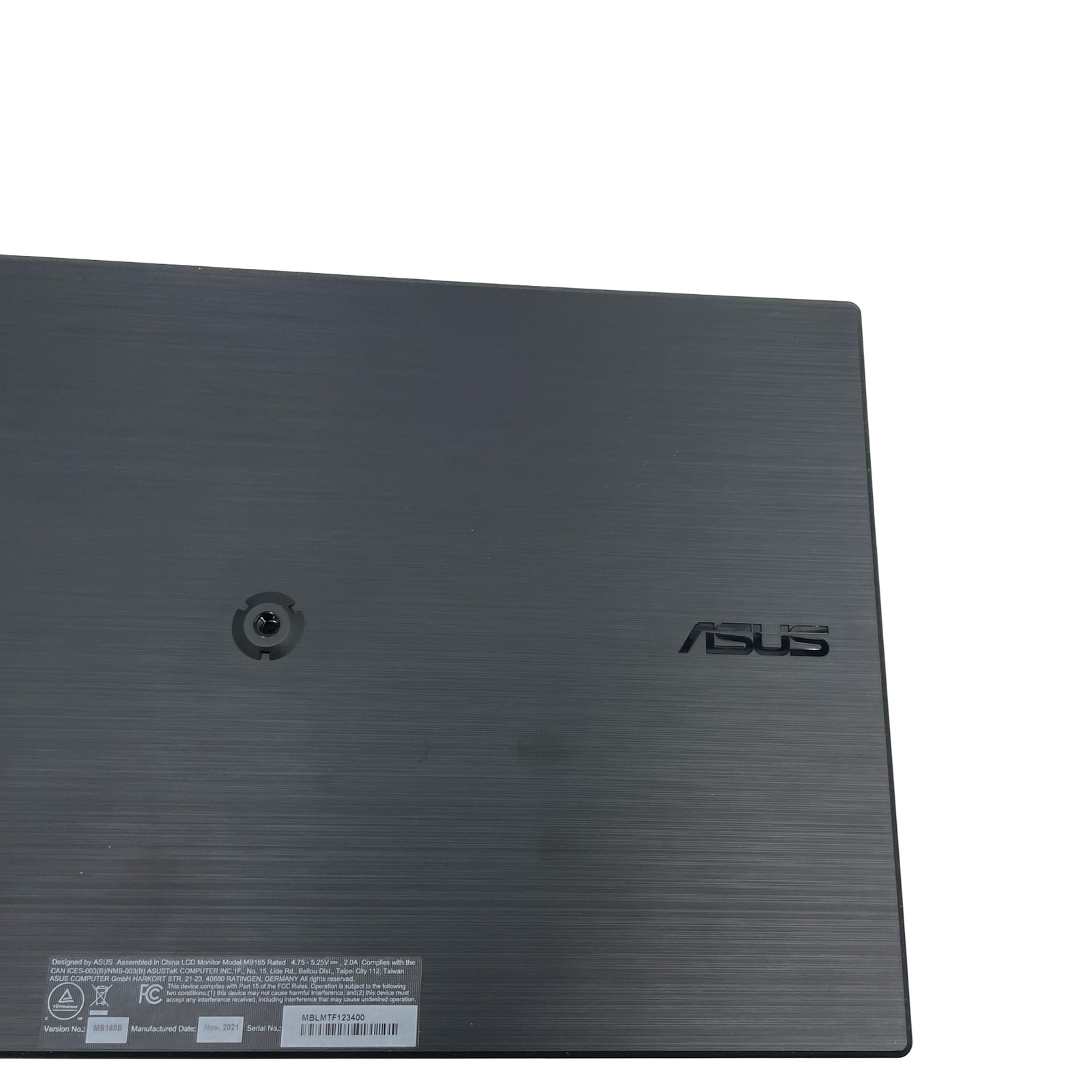 ASUS MB165B ZenScreen 15.6” 1366 x 768 Portable USB Travel Monitor #U5456
