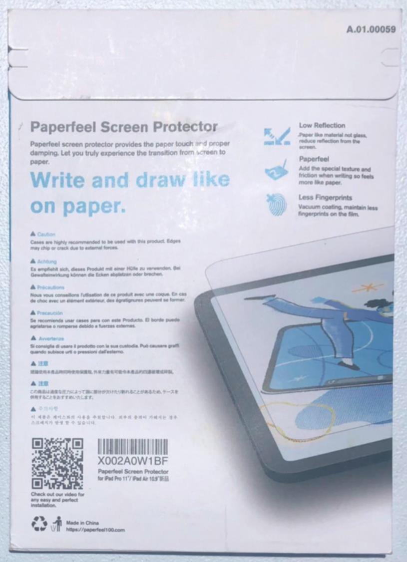 New SCREEN PROTECTOR 2-Pack For IPAD PRO 11 & IPAD AIR 4th & 5th Gen NIB Mobdik
