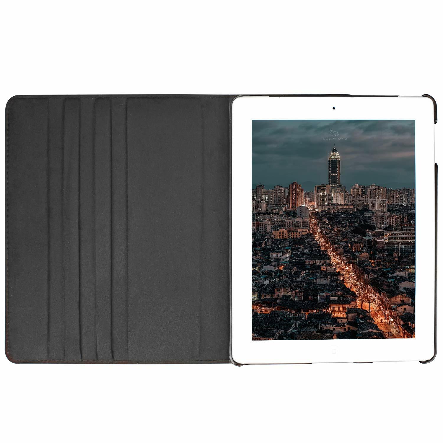 360 Rotating Leather Folio Case Cover Stand for iPad 2 3 4 Mini 4 5 Air 9.7 10.2