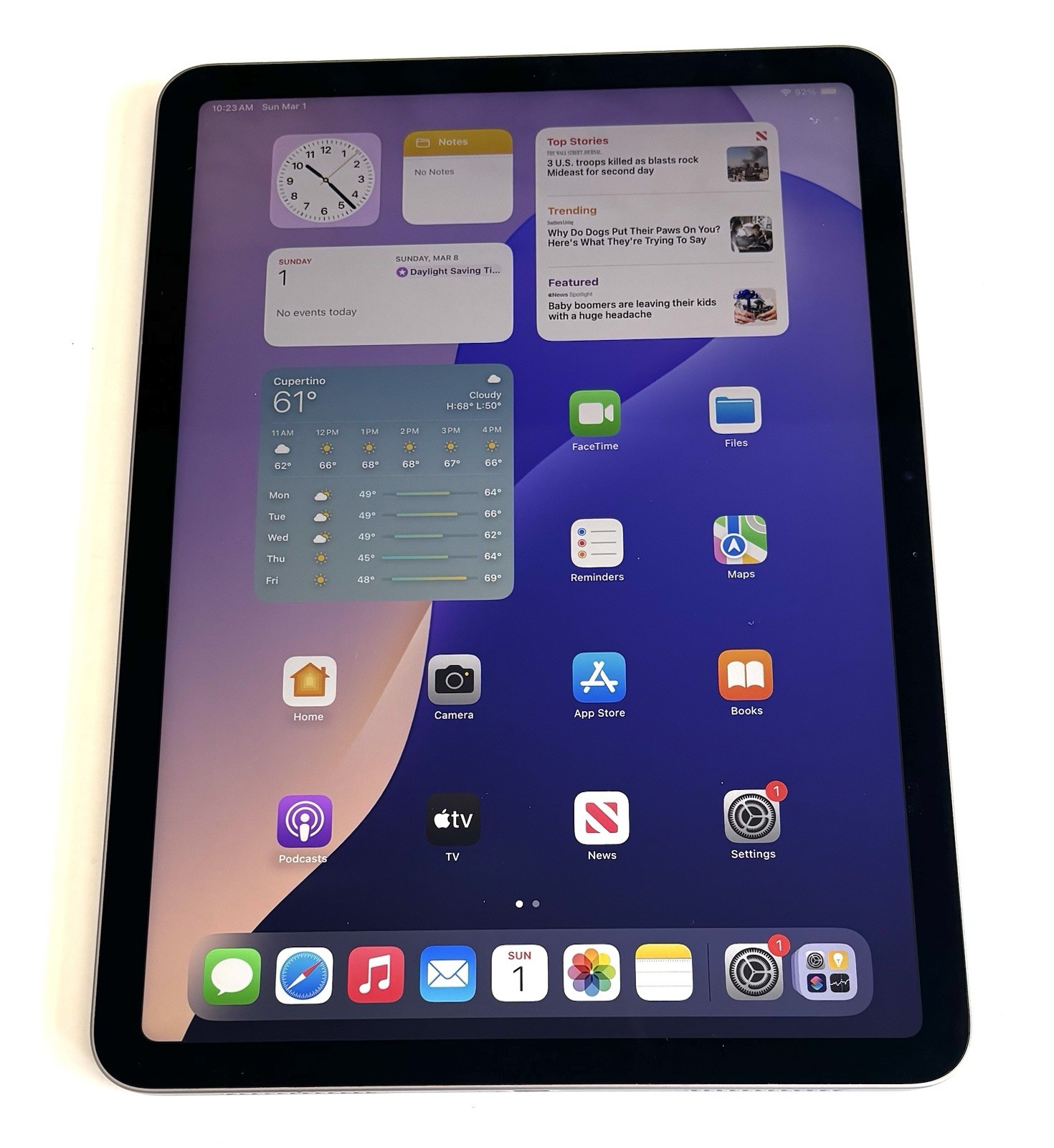 Apple iPad Air 11 inch M2 (2024) A2902 (WiFi) 6th Gen 128GB Tablet Grade A