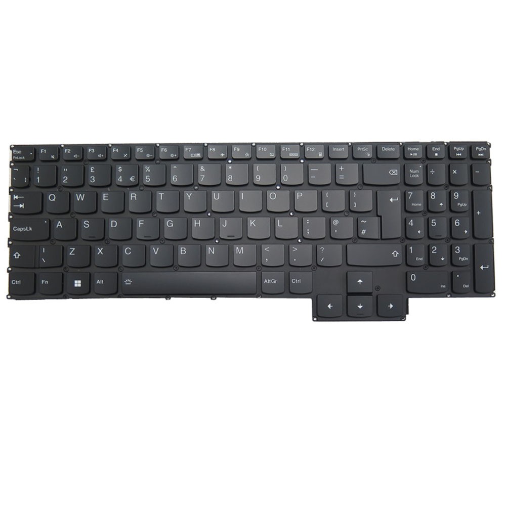 Laptop Keyboard For Lenovo LOQ 15IAX9 83SG United Kingdom UK White Backlit Black