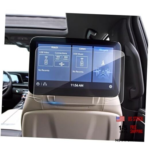 (2Pack) 2021-2025 2026 Escalade Screen 12.6In Tempered Glass (for Rear Display)