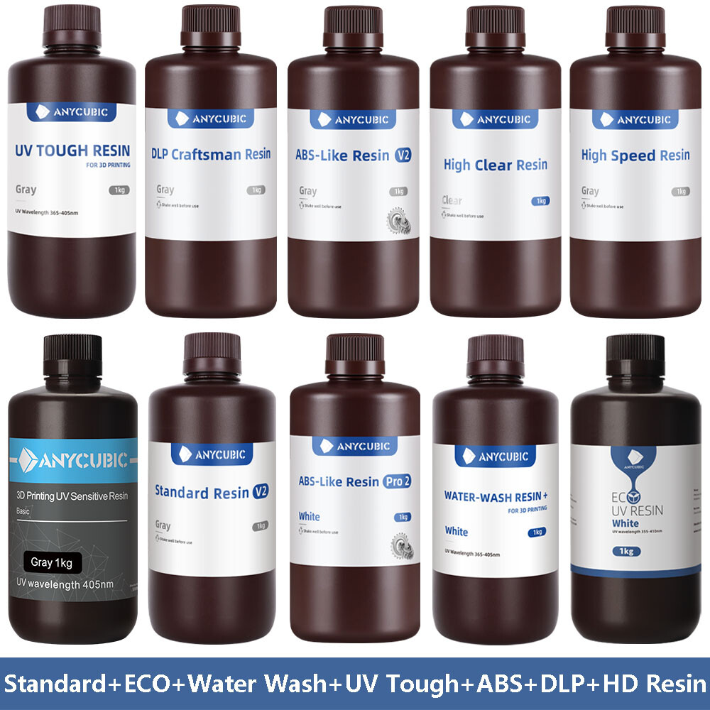 【Buy 3 Pay 2】ANYCUBIC Standard UV Resin Plant-Based Tough DLP ABS-Like Resin Lot