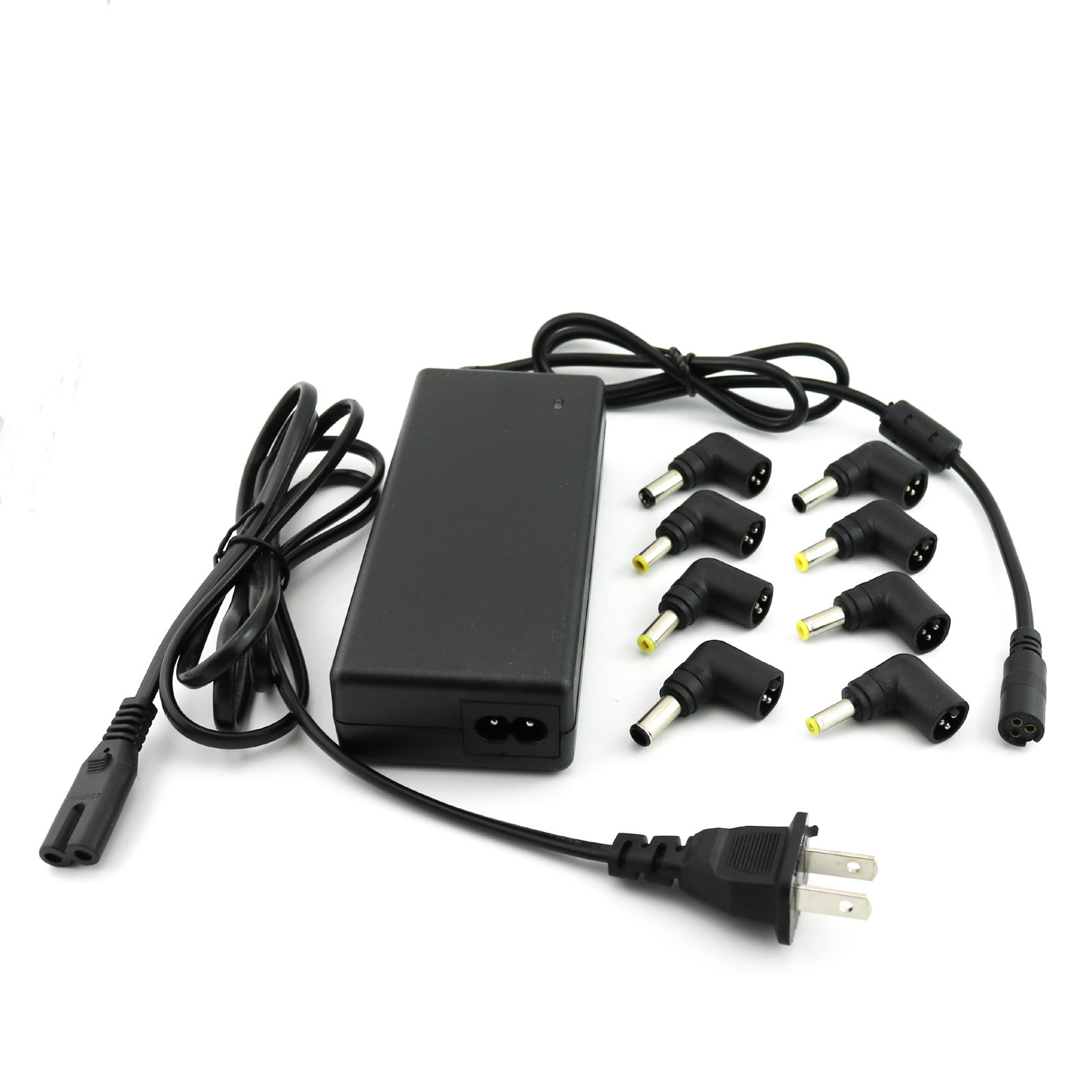Universal Laptop Charger DC Power Adapter 90W 15V-20V With Multi Tips and Cable