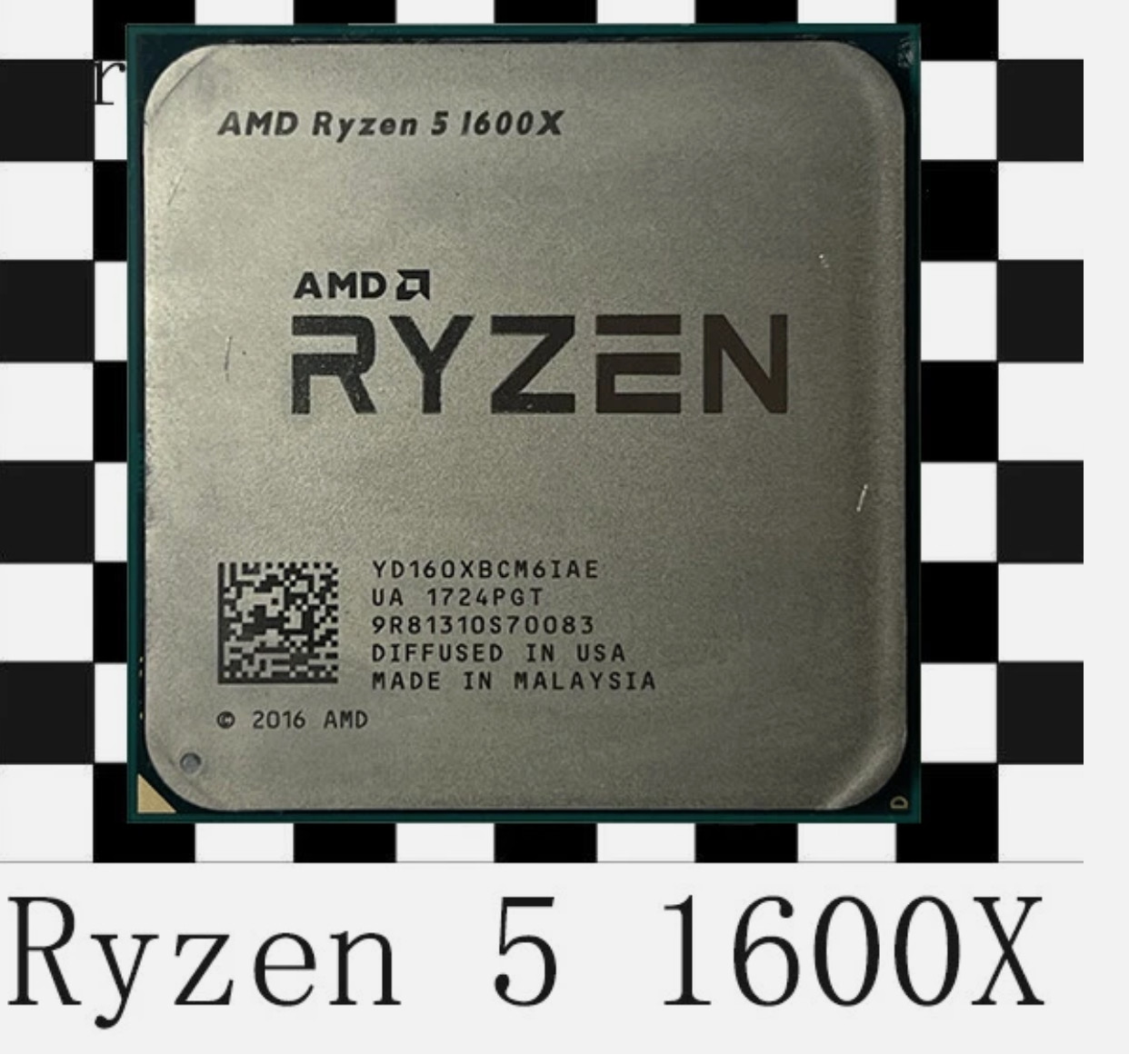 AMD Ryzen 5 1600X 3.60GHz 6Core 16MB DDR4 95W AM4 CPU Processor R5 1600X