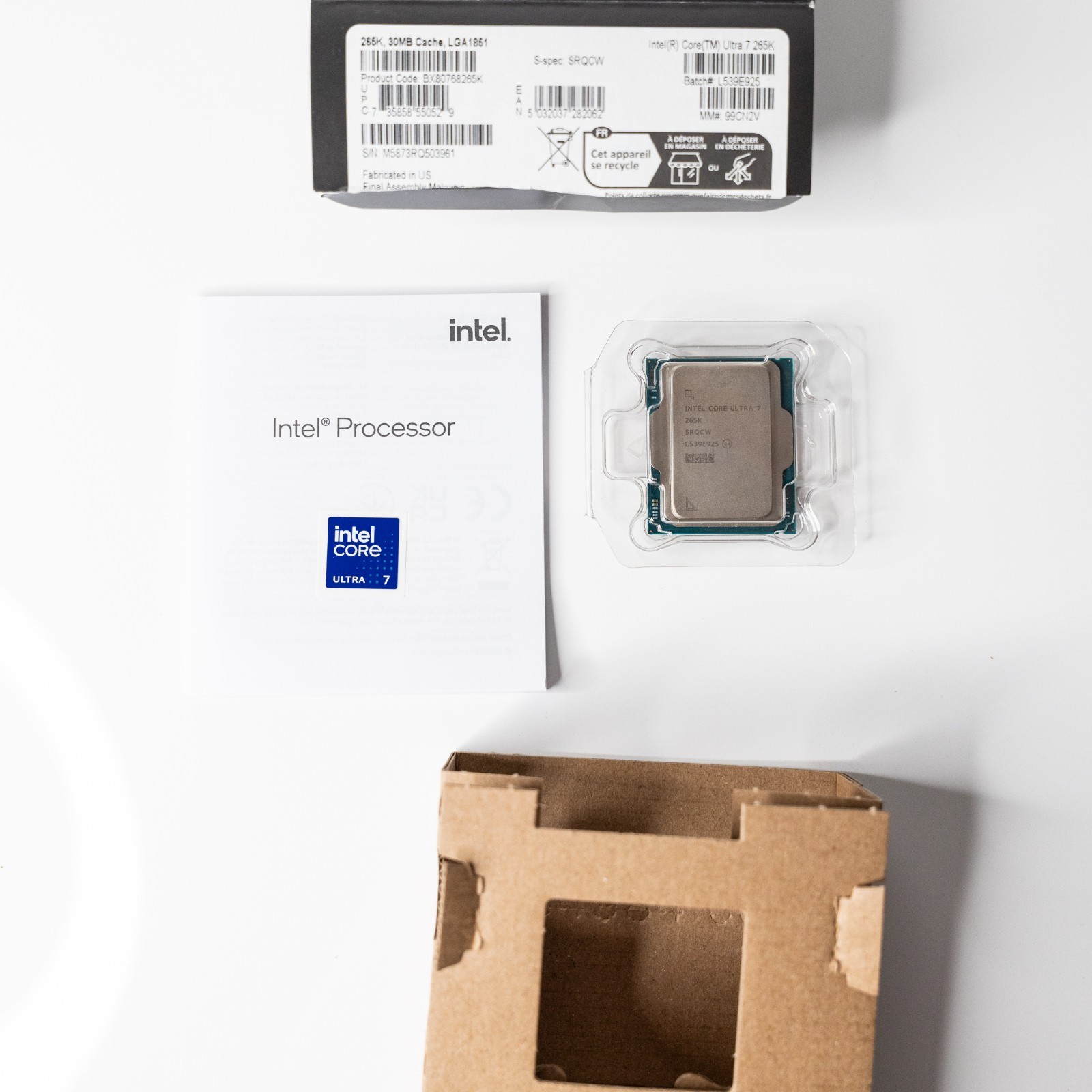 Intel Core Ultra 7 265K 20-Core LGA 1851 Unlocked CPU BX80768265K
