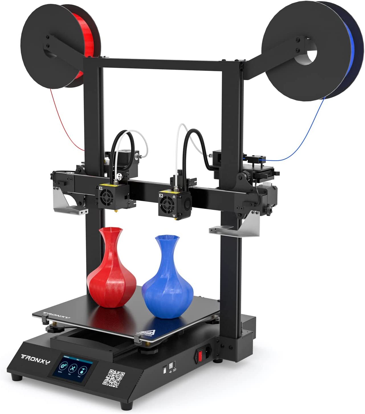 New Tronxy GEMINI S IDEX 2 color 2 Head Independent Dual Extruder FDM 3D Printer