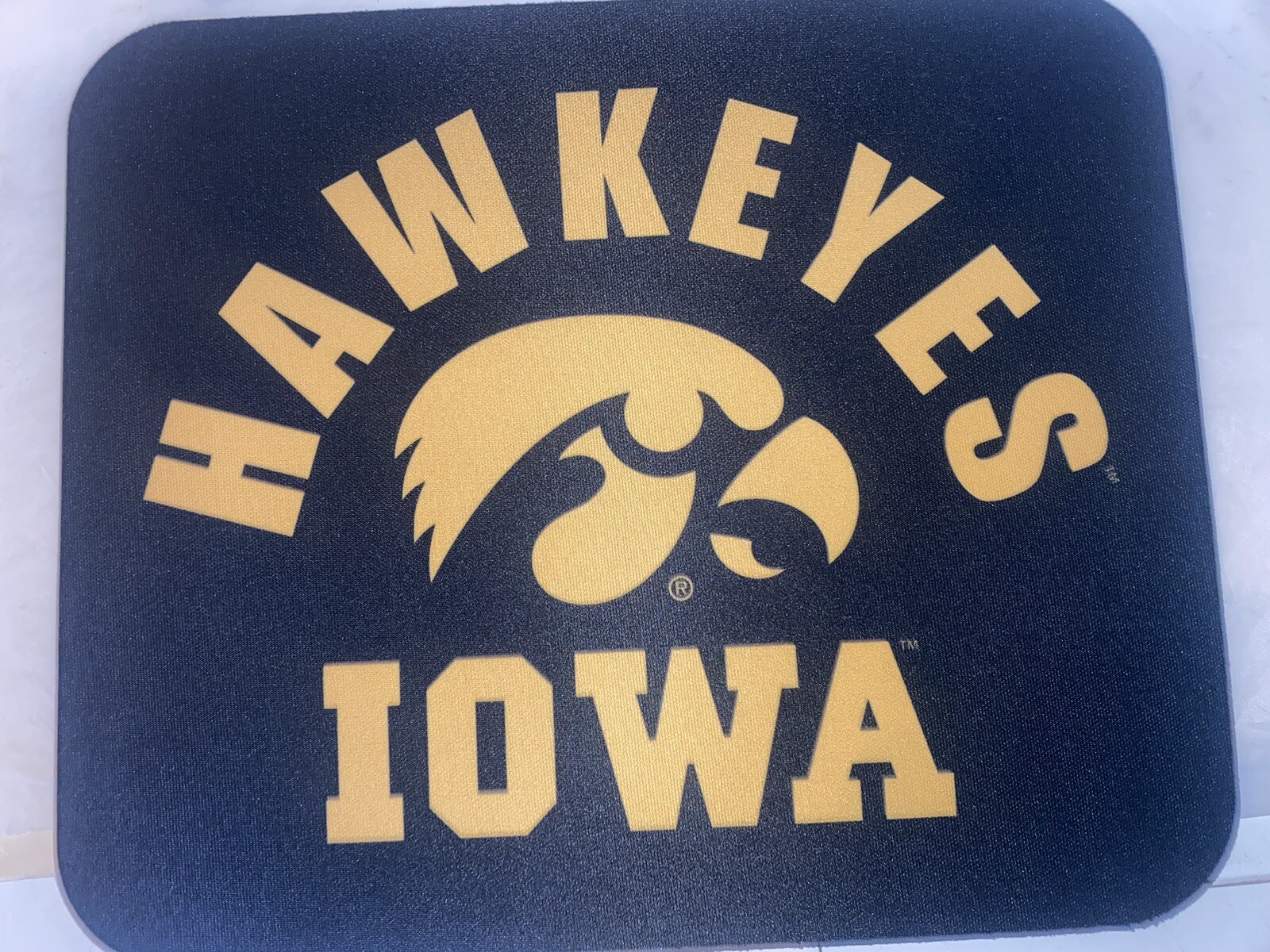 lowa Hawkeyes Mouse Pad New in package 9.25” × 7.75”NON-SLIP RUBBER
