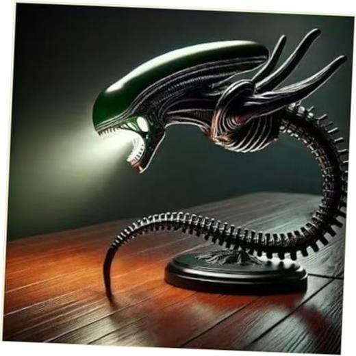 Xenomorph Lamp Alien Table Lamp LED Night Light Black Desk Lamp USB B-dragon