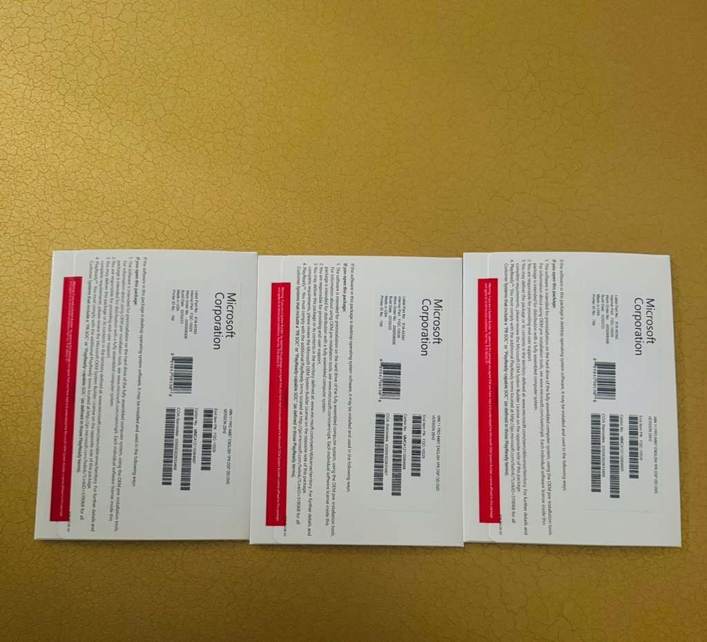 LOT OF 10 Pak Windows 11 Pro 64 Bit DVD w Product Key Genuine Key Factory Sealed